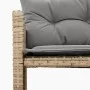 L-shaped garden sofa with beige PE rattan table and cushions by , Outdoor sofas - Ref: Foro24-365576, Price: 248,59 €, Discou...