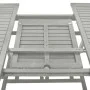 Mesa de jardín madera maciza de acacia gris 200x100x75 cm de vidaXL, Mesas de jardín - Ref: Foro24-47277, Precio: 269,87 €, D...