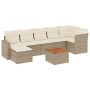 Gartensofa-Set mit beigen Kissen 8 Stück PE-Rattan von , Modulare Sofas für den Außenbereich - Ref: Foro24-3224231, Preis: 48...