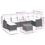 Gartensofa-Set mit beigen Kissen 8 Stück PE-Rattan von , Modulare Sofas für den Außenbereich - Ref: Foro24-3224231, Preis: 51...