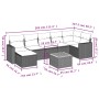 Gartensofa-Set mit beigen Kissen 8 Stück PE-Rattan von , Modulare Sofas für den Außenbereich - Ref: Foro24-3224231, Preis: 48...