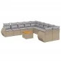 11-piece garden sofa set with beige synthetic rattan cushions by , Garden sets - Ref: Foro24-3257529, Price: 735,38 €, Discou...