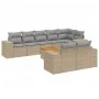9-piece garden sofa set with beige synthetic rattan cushions by , Garden sets - Ref: Foro24-3257865, Price: 669,21 €, Discoun...
