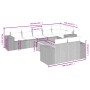 9-teiliges Gartensofa-Set mit beigen synthetischen Rattankissen von , Gartensets - Ref: Foro24-3257865, Preis: 676,92 €, Raba...
