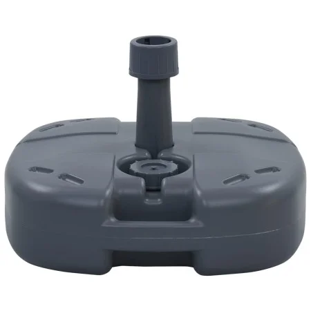 Base de sombrilla portátil rellenable con arena/agua gris de vidaXL, Bases para sombrillas - Ref: Foro24-47684, Precio: 38,89...