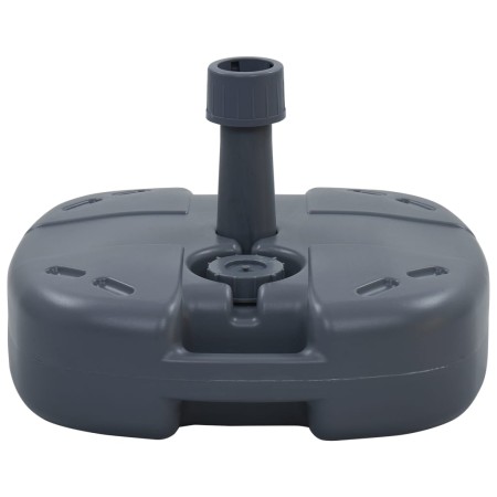 Base de sombrilla portátil rellenable con arena/agua gris de vidaXL, Bases para sombrillas - Ref: Foro24-47684, Precio: 38,80...