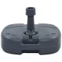 Base de sombrilla portátil rellenable con arena/agua gris de vidaXL, Bases para sombrillas - Ref: Foro24-47684, Precio: 38,89...