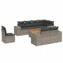9-teiliges Gartenmöbel-Set und graue synthetische Rattankissen von , Gartensets - Ref: Foro24-3257873, Preis: 608,34 €, Rabat...