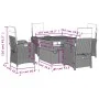 5-teiliges Garten-Essset mit beigen Kissen aus synthetischem Rattan von , Gartensets - Ref: Foro24-3277354, Preis: 727,49 €, ...