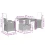 3-piece garden dining set with beige synthetic rattan cushions by , Garden sets - Ref: Foro24-3277363, Price: 443,09 €, Disco...