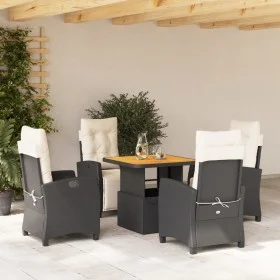 5-piece garden furniture set with black synthetic rattan cushions by , Garden sets - Ref: Foro24-3277377, Price: 629,51 €, Di...