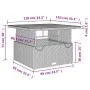 5-teiliges Gartenmöbel-Set mit schwarzen synthetischen Rattankissen von , Gartensets - Ref: Foro24-3277389, Preis: 688,78 €, ...