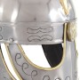Antike Beowulf-Helm-Replik LARP aus silbernem Stahl von vidaXL, Sammelwaffen - Ref: Foro24-286232, Preis: 79,76 €, Rabatt: %