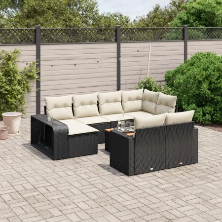 11-piece garden sofa set and black synthetic rattan cushions by , Garden sets - Ref: Foro24-3228916, Price: 566,27 €, Discoun...