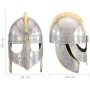 Antike Beowulf-Helm-Replik LARP aus silbernem Stahl von vidaXL, Sammelwaffen - Ref: Foro24-286232, Preis: 79,76 €, Rabatt: %