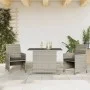 Garden chairs and table 3 pieces synthetic rattan gray cushion by , Garden sets - Ref: Foro24-365122, Price: 186,65 €, Discou...