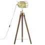 Lámpara de suelo con trípode madera maciza de mango 97 cm de vidaXL, Lámparas - Ref: Foro24-286109, Precio: 92,95 €, Descuent...