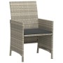Garden chairs and table 3 pieces synthetic rattan gray cushion by , Garden sets - Ref: Foro24-365122, Price: 190,38 €, Discou...