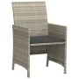 Garden chairs and table 3 pieces synthetic rattan gray cushion by , Garden sets - Ref: Foro24-365122, Price: 186,65 €, Discou...