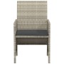 Garden chairs and table 3 pieces synthetic rattan gray cushion by , Garden sets - Ref: Foro24-365122, Price: 190,38 €, Discou...
