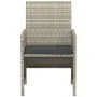 Garden chairs and table 3 pieces synthetic rattan gray cushion by , Garden sets - Ref: Foro24-365122, Price: 186,65 €, Discou...