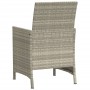 Gartenstühle und Tisch, 3 Stück, synthetisches Rattan, graue Kissen von , Gartensets - Ref: Foro24-365122, Preis: 189,46 €, R...