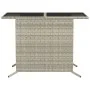Garden chairs and table 3 pieces synthetic rattan gray cushion by , Garden sets - Ref: Foro24-365122, Price: 186,65 €, Discou...