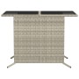 Gartenstühle und Tisch, 3 Stück, synthetisches Rattan, graue Kissen von , Gartensets - Ref: Foro24-365122, Preis: 189,46 €, R...