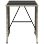Gartenstühle und Tisch, 3 Stück, synthetisches Rattan, graue Kissen von , Gartensets - Ref: Foro24-365122, Preis: 189,46 €, R...