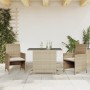 Gartenstühle und Tisch 3 Stück synthetisches Rattan beige Kissen von , Gartensets - Ref: Foro24-365120, Preis: 188,30 €, Raba...