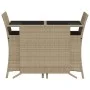 Garden chairs and table 3 pieces synthetic rattan beige cushion by , Garden sets - Ref: Foro24-365120, Price: 185,71 €, Disco...