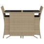 Gartenstühle und Tisch 3 Stück synthetisches Rattan beige Kissen von , Gartensets - Ref: Foro24-365120, Preis: 188,30 €, Raba...