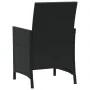 Table and chairs with cushions 3 pieces black synthetic rattan by , Garden sets - Ref: Foro24-365117, Price: 206,92 €, Discou...