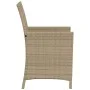 Garden chairs and table 3 pieces synthetic rattan beige cushion by , Garden sets - Ref: Foro24-365120, Price: 185,71 €, Disco...