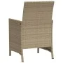Garden chairs and table 3 pieces synthetic rattan beige cushion by , Garden sets - Ref: Foro24-365120, Price: 185,71 €, Disco...