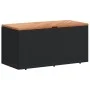Aufbewahrungsbox für den Garten aus schwarzem Rattan-Akazienholz, 110 x 50 x 54 cm von , Aufbewahrungsboxen für den Außenbere...