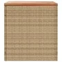 Garten-Aufbewahrungsbox aus Akazienholz, beige, Rattan, 110 x 50 x 54 cm von , Aufbewahrungsboxen für den Außenbereich - Ref:...