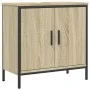 Bathroom sink cabinet engineered wood Sonoma oak 60x30x60 cm by , Dressing tables - Ref: Foro24-842447, Price: 70,93 €, Disco...