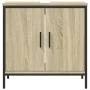Bathroom sink cabinet engineered wood Sonoma oak 60x30x60 cm by , Dressing tables - Ref: Foro24-842447, Price: 70,93 €, Disco...