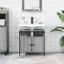 Sonoma gray engineered wood bathroom sink cabinet 60x30x60 cm by , Dressing tables - Ref: Foro24-842439, Price: 61,00 €, Disc...