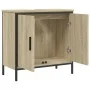 Bathroom sink cabinet engineered wood Sonoma oak 60x30x60 cm by , Dressing tables - Ref: Foro24-842447, Price: 70,93 €, Disco...