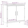 Armario lavabo baño madera ingeniería roble Sonoma 60x30x60 cm