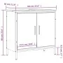 Bathroom sink cabinet engineered wood Sonoma oak 60x30x60 cm by , Dressing tables - Ref: Foro24-842447, Price: 70,93 €, Disco...