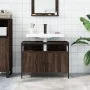 Armario lavabo baño madera ingeniería roble marrón 80x30x60 cm de , Tocadores - Ref: Foro24-842445, Precio: 57,20 €, Descuent...