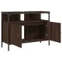 Bathroom sink cabinet engineered wood brown oak 80x30x60 cm by , Dressing tables - Ref: Foro24-842445, Price: 57,20 €, Discou...
