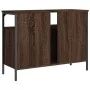 Bathroom sink cabinet engineered wood brown oak 80x30x60 cm by , Dressing tables - Ref: Foro24-842445, Price: 57,20 €, Discou...