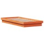 Estructura de cama LED madera maciza pino marrón cera 90x200 cm de , Camas y somieres - Ref: Foro24-844411, Precio: 107,96 €,...