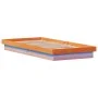 LED bed frame solid pine wood wax brown 90x200 cm by , Beds and slatted bases - Ref: Foro24-844411, Price: 106,93 €, Discount: %