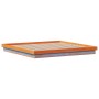 Estructura de cama LED madera maciza pino marrón cera 120x200cm