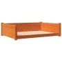 Cama para perros madera de pino marrón cera 105,5x75,5x28 cm de , Camas para perros - Ref: Foro24-844466, Precio: 97,71 €, De...